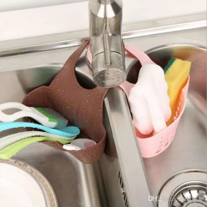 Hanging Drain Holder Sink Basket Bathroom Kitchen Storage Racks Organizers (Pack of 2) - Oshi.pk - Buy & Sell Online