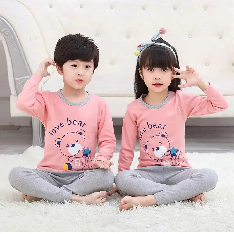 Baby Or Baba Pink Love Bear print Kids Night Suit (KD-17-B) - Oshi.pk - Buy & Sell Online
