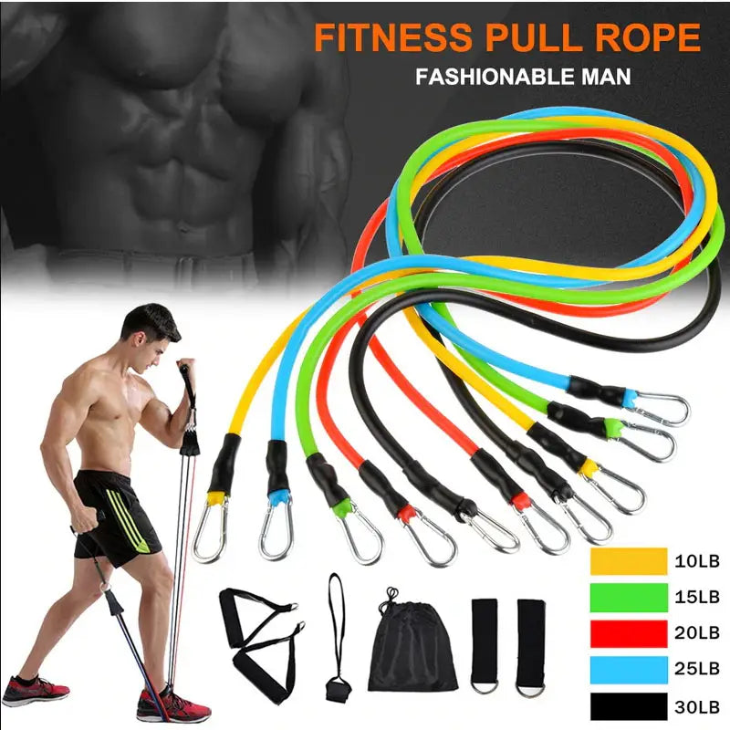 The set resistance tube of liveup is suitable for chest, arm, leg, back and for overall back posture. - Oshi.pk - Buy & Sell Online