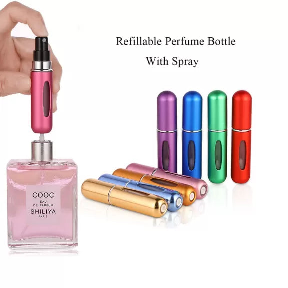 5ml Mini Refillable Perfume Atomizer Bottle for Travel Spray Scent Pump Case - Oshi.pk - Buy & Sell Online