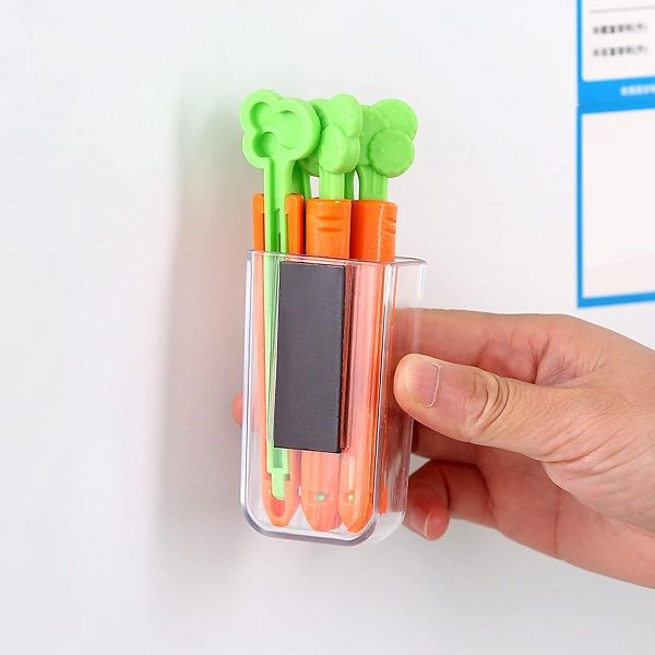5Pcs Carrot Sealing Food Bag ClipS Refrigerator Carrots Magnets - Oshi.pk - Buy & Sell Online