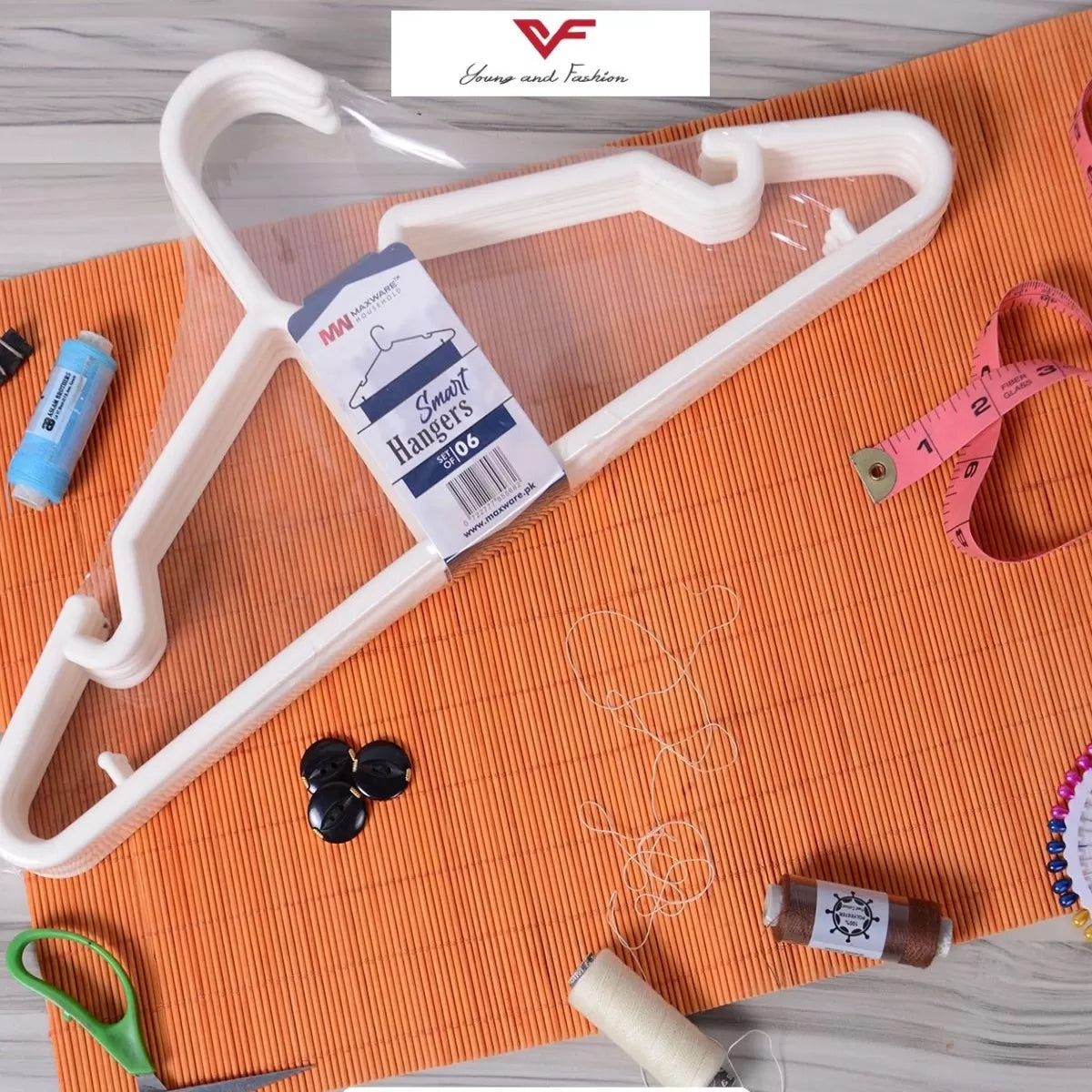 6 Pcs Hangers For Clothes Hanger Organizer Smart Hanger For Cloth Hangers For Kids High Quality Plastic Hangers Space Saving Storage Organizer