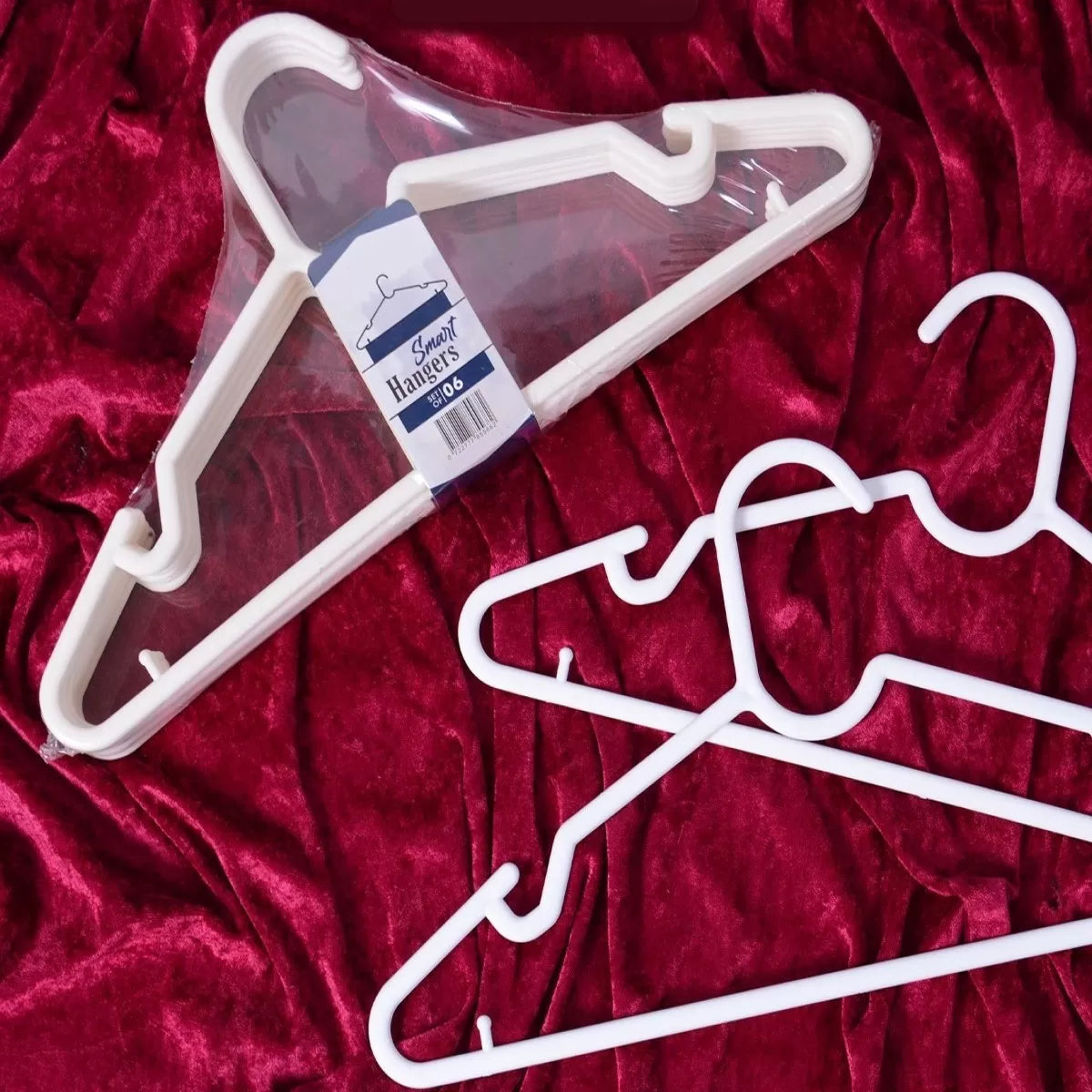 6 Pcs Hangers For Clothes Hanger Organizer Smart Hanger For Cloth Hangers For Kids High Quality Plastic Hangers Space Saving Storage Organizer