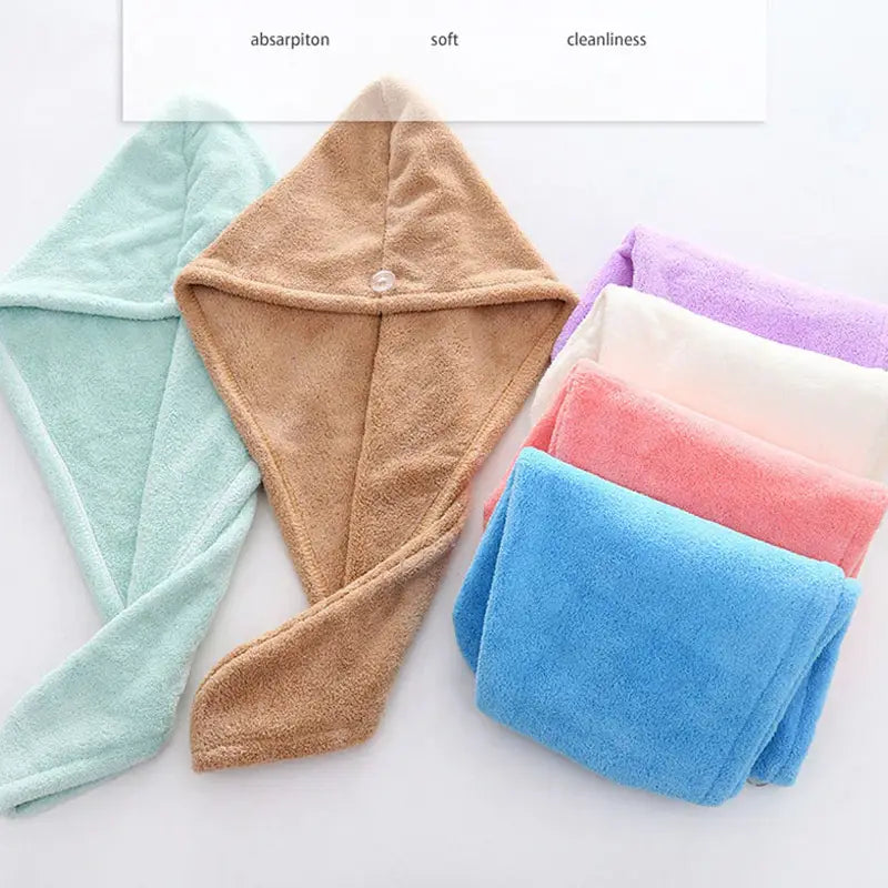 Magic Microfiberrapid Hair Drying Turbie Towels (Pack Of 5) - Oshi.pk - Buy & Sell Online