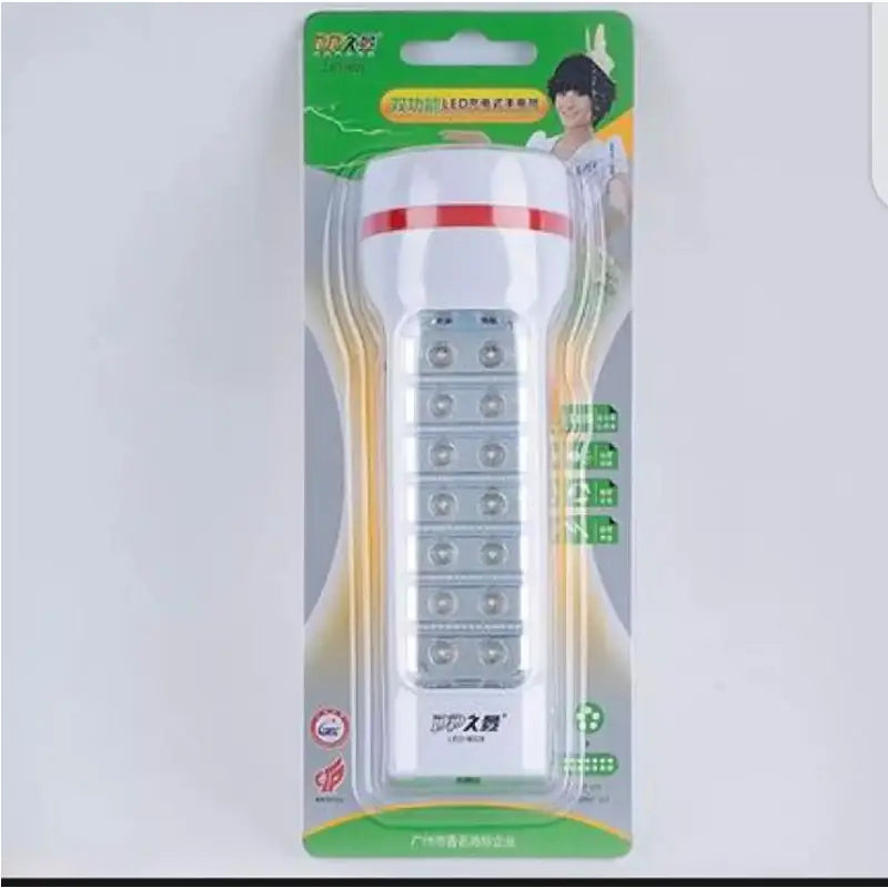 DP-9029 15 Rechargeable Flashlight Portable LED Emergency Light Torch LED DP Led Light Portable Rechargeable Search Light LED - Oshi.pk - Buy & Sell Online