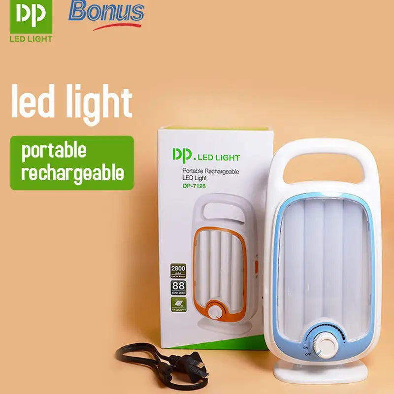 DP-7128 8.8W Rechargeable Flashlight Portable LED Emergency Light Torch LED DP Led Light Portable Rechargeable Search Light LED - Oshi.pk - Buy & Sell Online