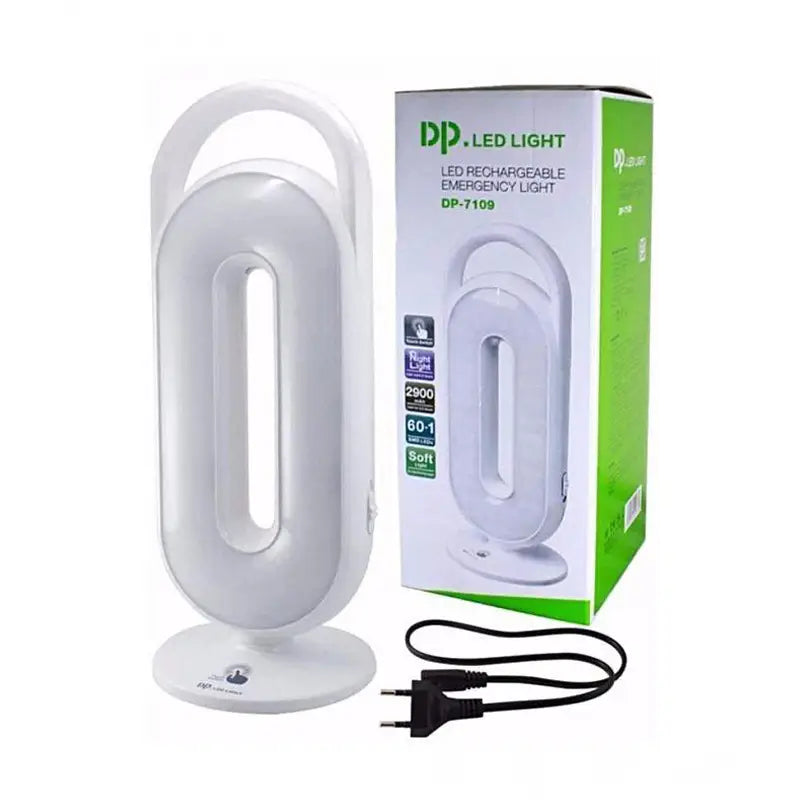 DP-7109 Rechargeable Flashlight Portable LED Emergency Light Torch LED 2900mAh DP Led Light Portable Rechargeable Search Light LED - Oshi.pk - Buy & Sell Online