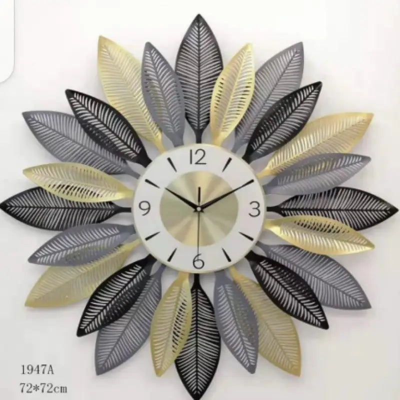 Mix Color Leaf Wall Clock (BROWN) - Oshi.pk - Buy & Sell Online