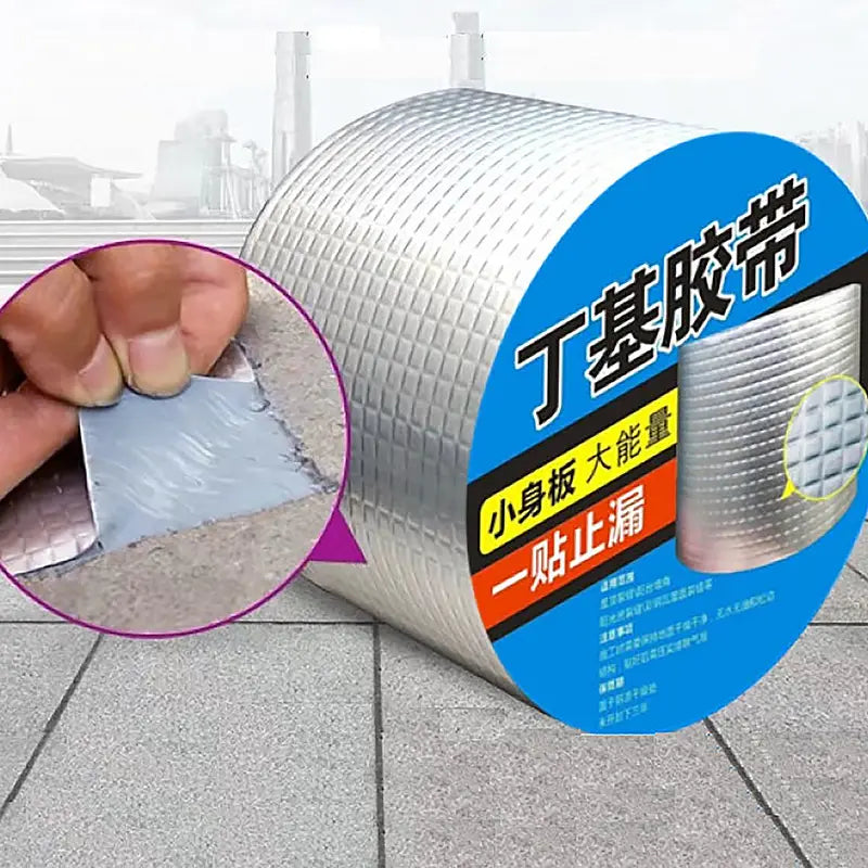 Aluminium Foil Butyl Rubber Tapes Self Adhesive Waterproof Tape (4Inch to 5Meter) - Oshi.pk - Buy & Sell Online