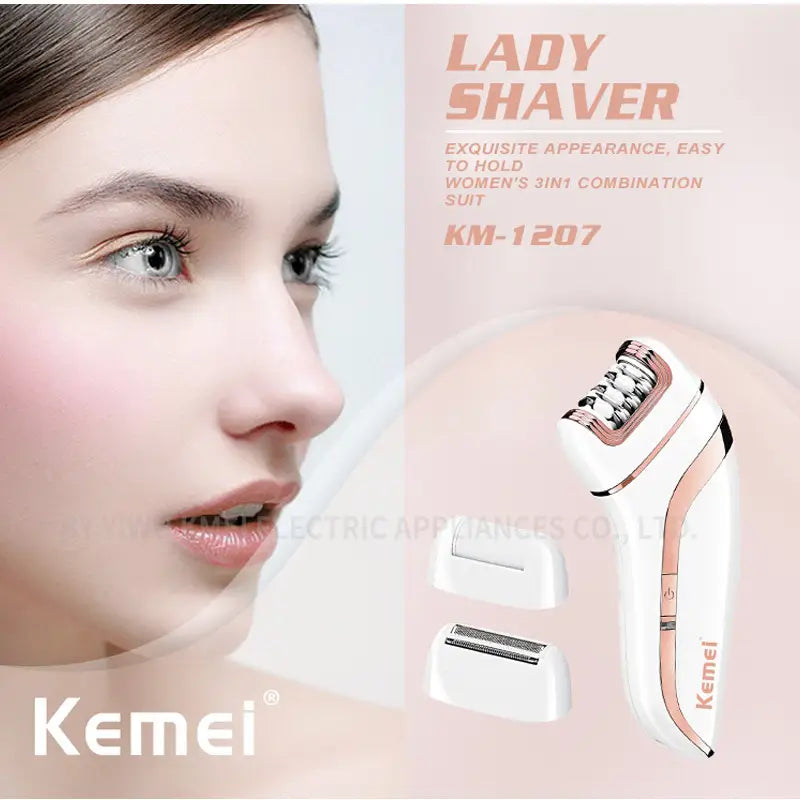 KEMEI KM-1207 Household 3 in1 lady care electric shaver - Oshi.pk - Buy & Sell Online