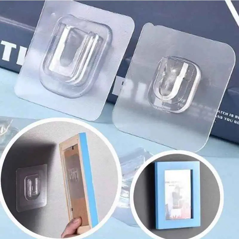 Double Sided Adhesive Powerful Wall Hooks 4 pcs - Oshi.pk - Buy & Sell Online