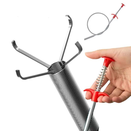 60cm Bendable Drain Clog Dredge Tools Water Sink Cleaning Hook Sewer Dredging Spring Pipe Hair Remover Bathroom Hair Cleaner - Oshi.pk - Buy & Sell Online