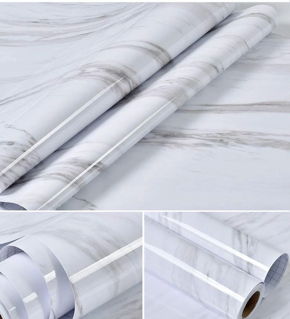 60CMx2M Self Adhesive Black Marble Sheet For Kitchen-Anti Oil And Heat Resistant Wallpaper-copy - Oshi.pk - Buy & Sell Online