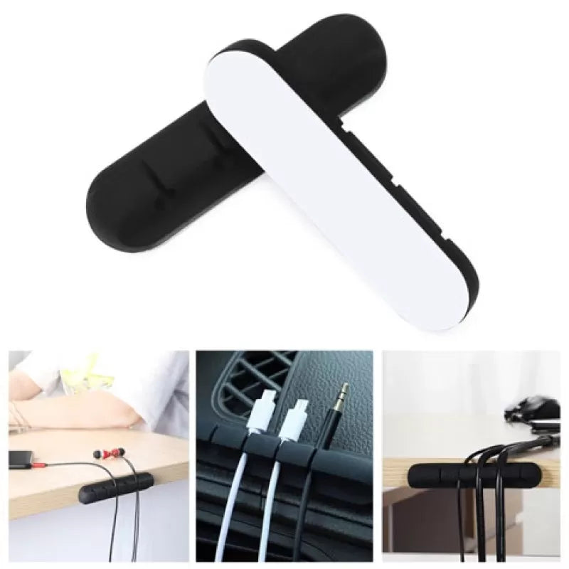 Silicone Cable Organizer USB Cable Holder (Pack of 2) - Oshi.pk - Buy & Sell Online