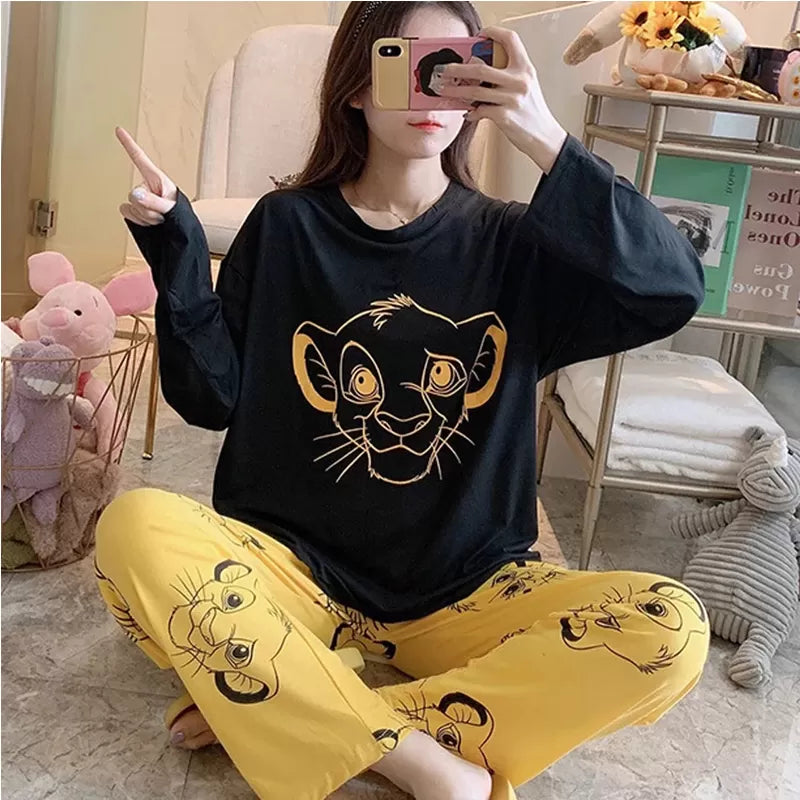 Printed Cotton Ladies Sleep Dress Night Wear with Shirt and Trouser (Design-122) - Oshi.pk - Buy & Sell Online