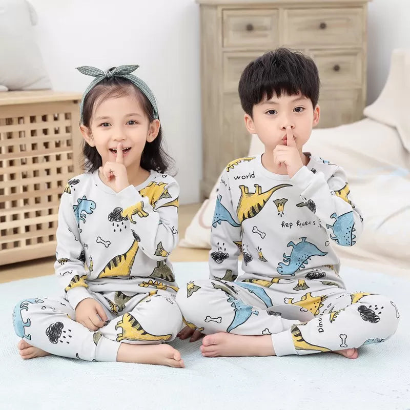 Baby Or Baba Dino World print Kids Night Suit (KD-035) - Oshi.pk - Buy & Sell Online