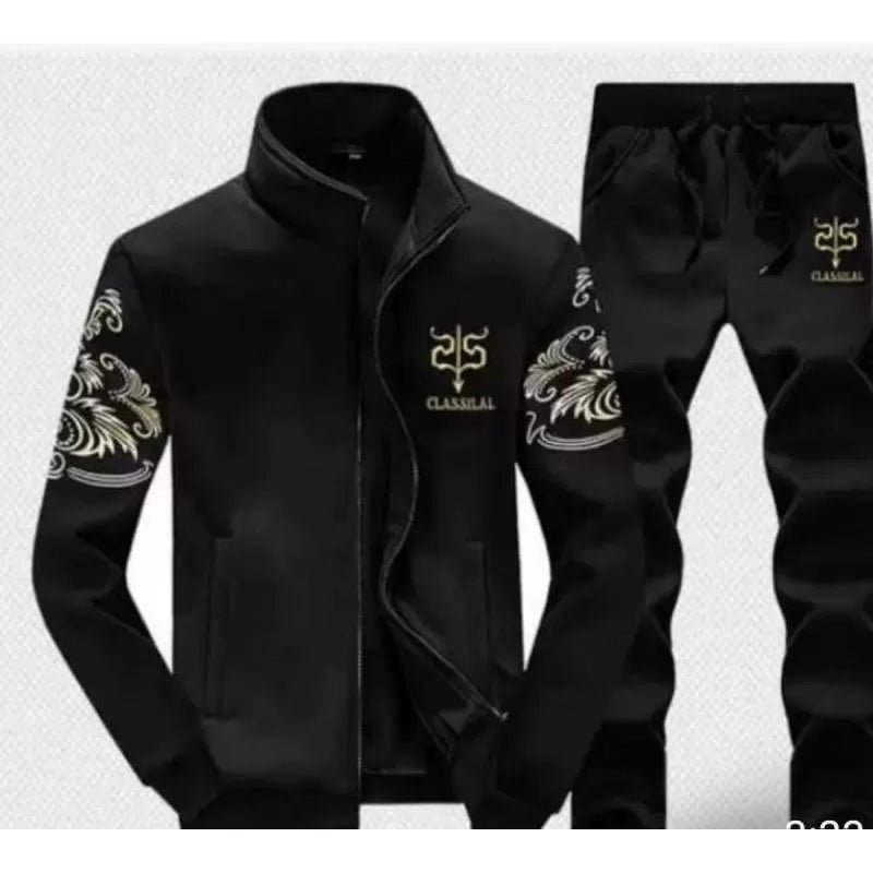 Classilal Printed Black Tracksuit for Men (ABZ-064) - Oshi.pk - Buy & Sell Online