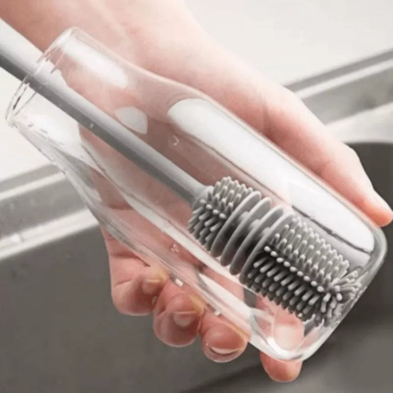 Silicone Glass Cleaning Brush with Long Handle - Oshi.pk - Buy & Sell Online