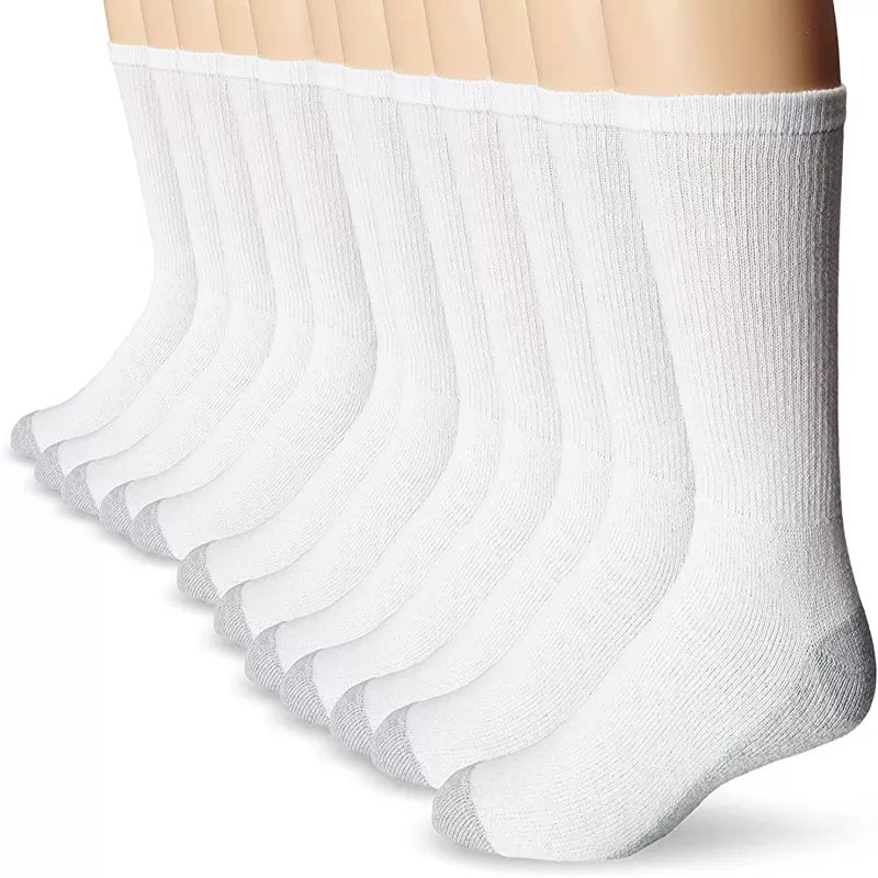 6 Pairs - Cotton Crew White Soft Socks For Men - Oshi.pk - Buy & Sell Online