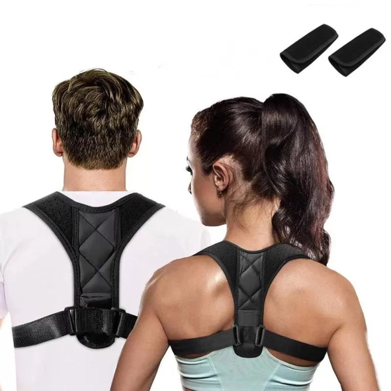 Adjustable Back Posture Corrector Clavicle Spine Back Shoulder Lumbar Brace Support Belt Posture Correction Prevents Slouching - Oshi.pk - Buy & Sell Online