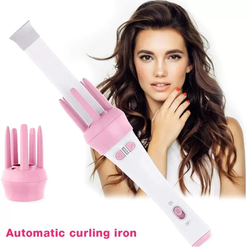 Automatic Electric Rotating Curling Iron With Ceramic Coating curler - Oshi.pk - Buy & Sell Online