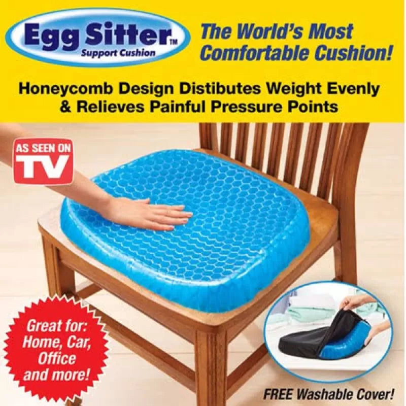 Egg Sitter Absorb Pressure Support Back Pain Relief Cushion Seat Gel Non-Slip - Oshi.pk - Buy & Sell Online