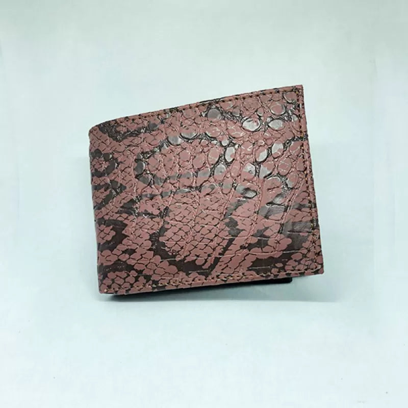 Men’s Leather Wallet (Textured Snake Pattern) - Oshi.pk - Buy & Sell Online
