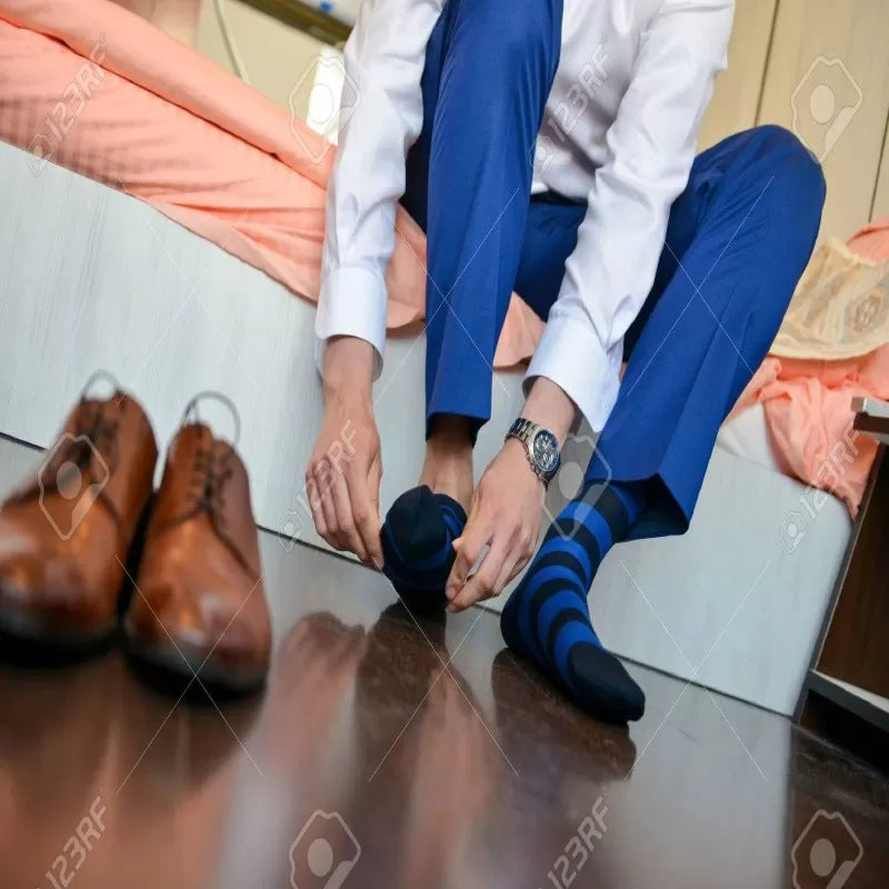 6 Pairs - Cotton Imported Color ful Dress Socks For Men - Oshi.pk - Buy & Sell Online