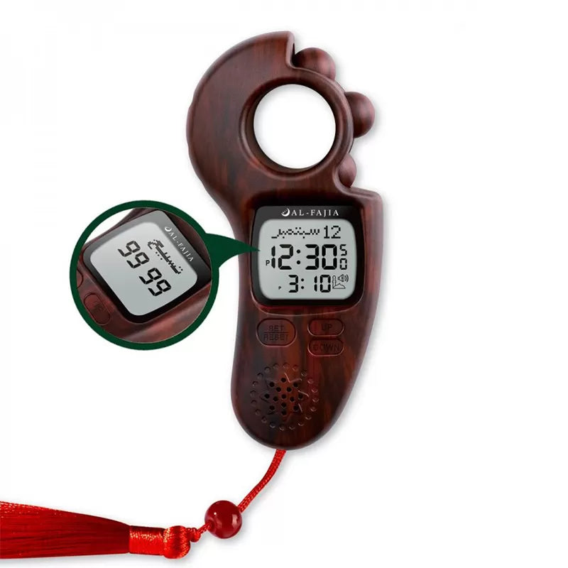 Beads Digital Tasbih Azan Alarm Clock Auto Prayer Time Qibla Direction Hijri Calendar Dual-Language Tally Counter - Oshi.pk - Buy & Sell Online