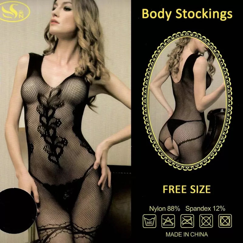 Women Sexy Lingerie Dress Stretchable And Transparent Net Stocking For Full Body (D-4) - Oshi.pk - Buy & Sell Online