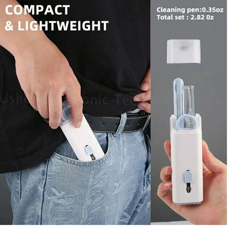 7-In-1 Computer Keyboard Cleaner Brush Kit Earphone Cleaning Pen For Headset Keyboard Cleaning Tools Cleaner Keycap Puller - Oshi.pk - Buy & Sell Online