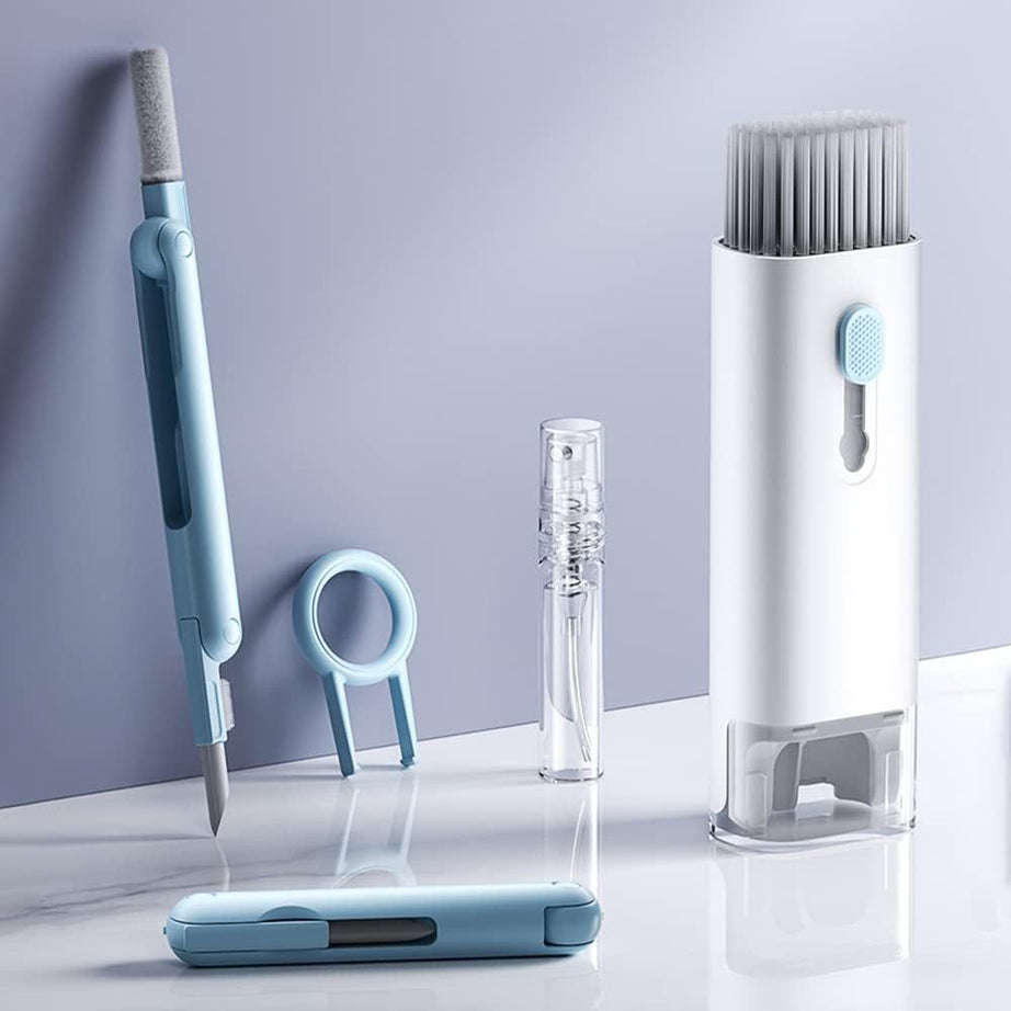 7 in 1 Computer Keyboard Cleaner Brush Kit Earphone Cleaning Pen For Headset Keyboard Cleaning Tools Cleaner Keycap Puller Kit Portable Multifunction - Oshi.pk - Buy & Sell Online