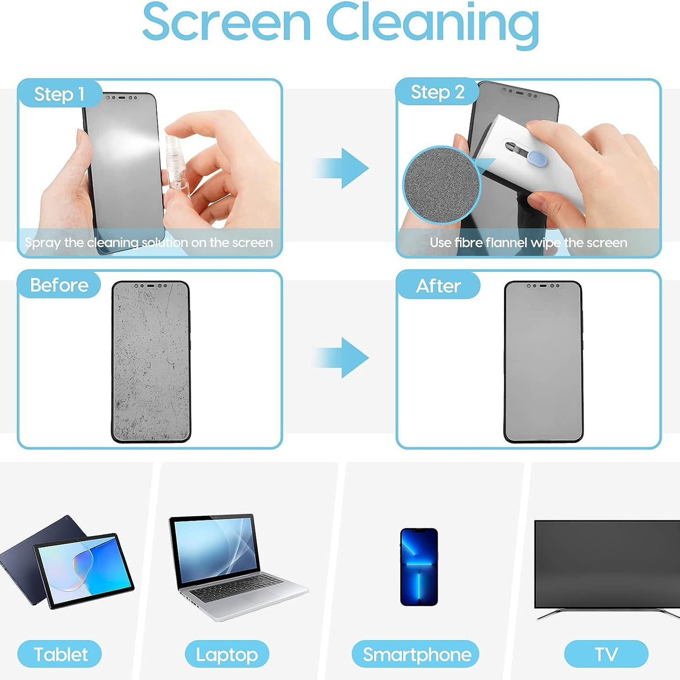 7 in 1 Computer Keyboard Cleaner Brush Kit Earphone Cleaning Pen For Headset Keyboard Cleaning Tools Cleaner Keycap Puller Kit Portable Multifunction - Oshi.pk - Buy & Sell Online