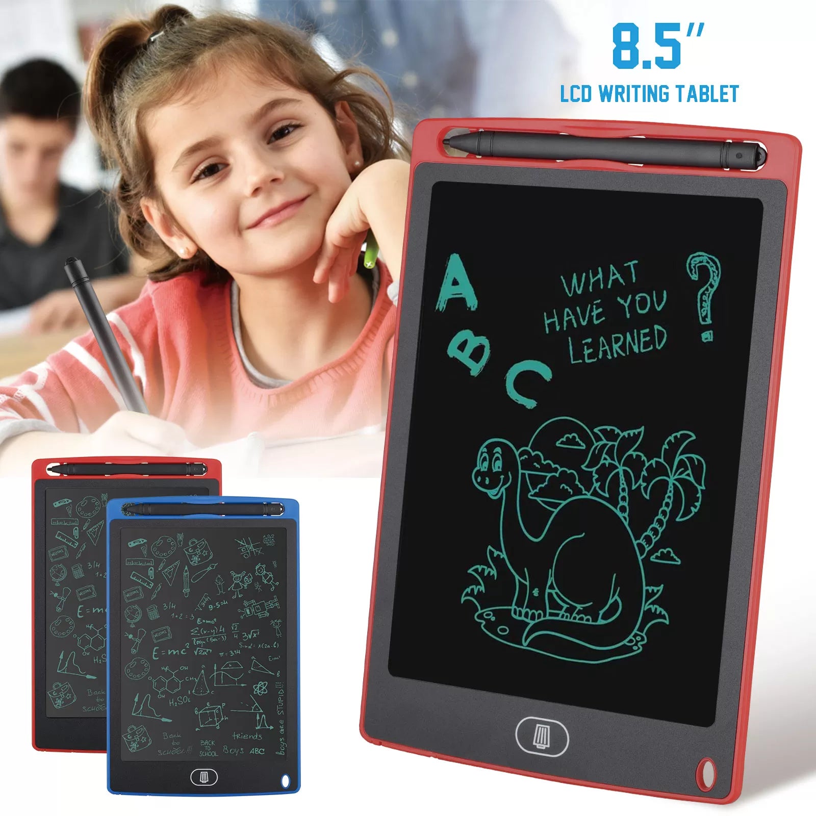8.5 Inch LCD Writing Tablet For Kids(Multicolour) - Oshi.pk - Buy & Sell Online