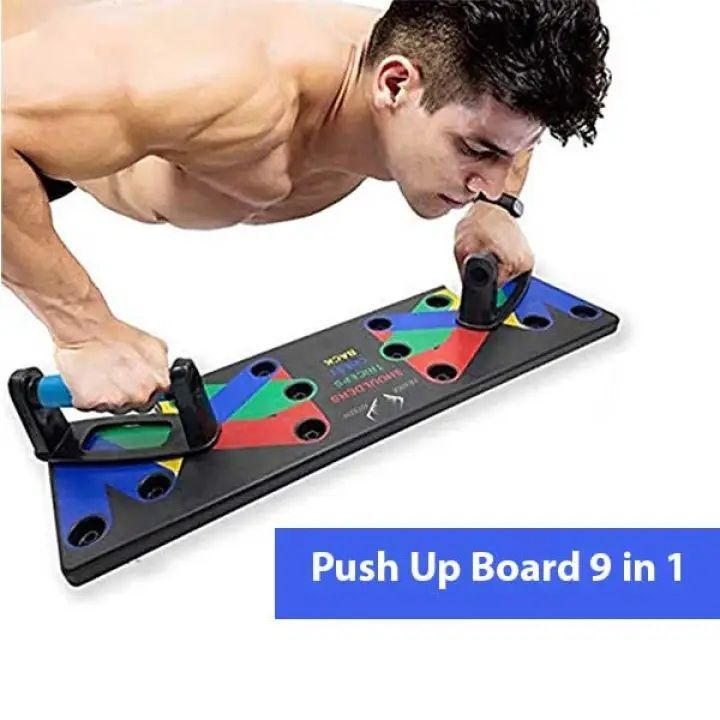 9 IN 1 Push Up Rack Board System Comprehensive Fitness Exercise Workout Pushup Stands - Oshi.pk - Buy & Sell Online