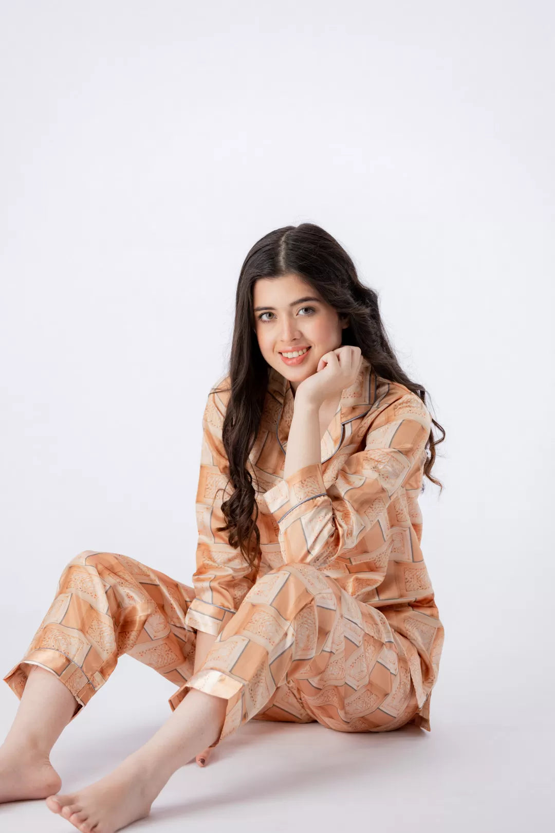 Valerie Nightwear Smoothy Satin Pajama set COMFORTABLE and BREATHABLE - Oshi.pk - Buy & Sell Online