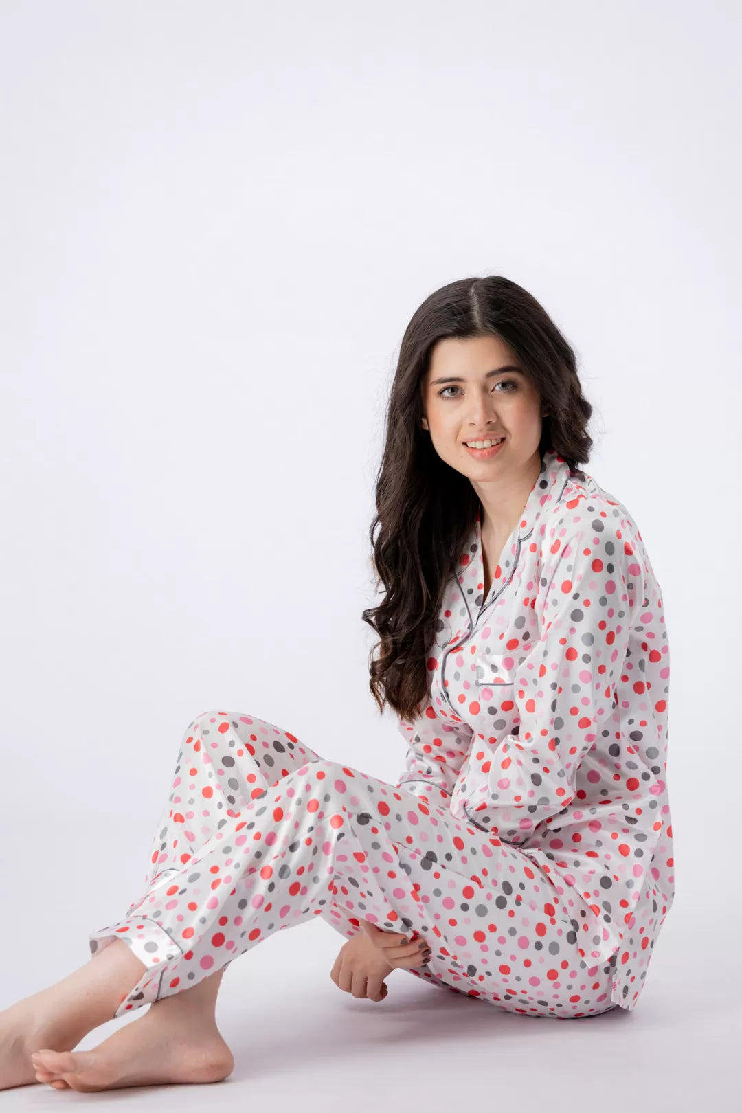 Valerie Nightwear Smoothy Satin Pajama set COMFORTABLE and BREATHABLE - Oshi.pk - Buy & Sell Online
