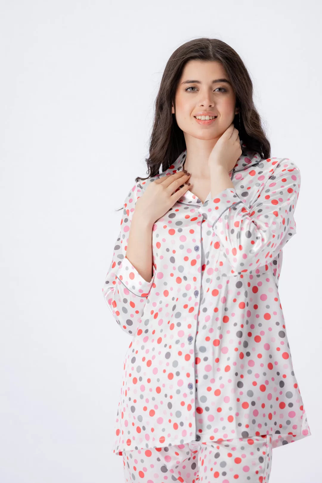Valerie Nightwear Smoothy Satin Pajama set COMFORTABLE and BREATHABLE - Oshi.pk - Buy & Sell Online