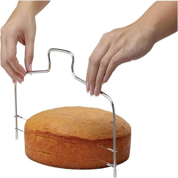 Adjustable 2 Wire Layer Cake Cutter and Leveler Stainless Steel - Oshi.pk - Buy & Sell Online
