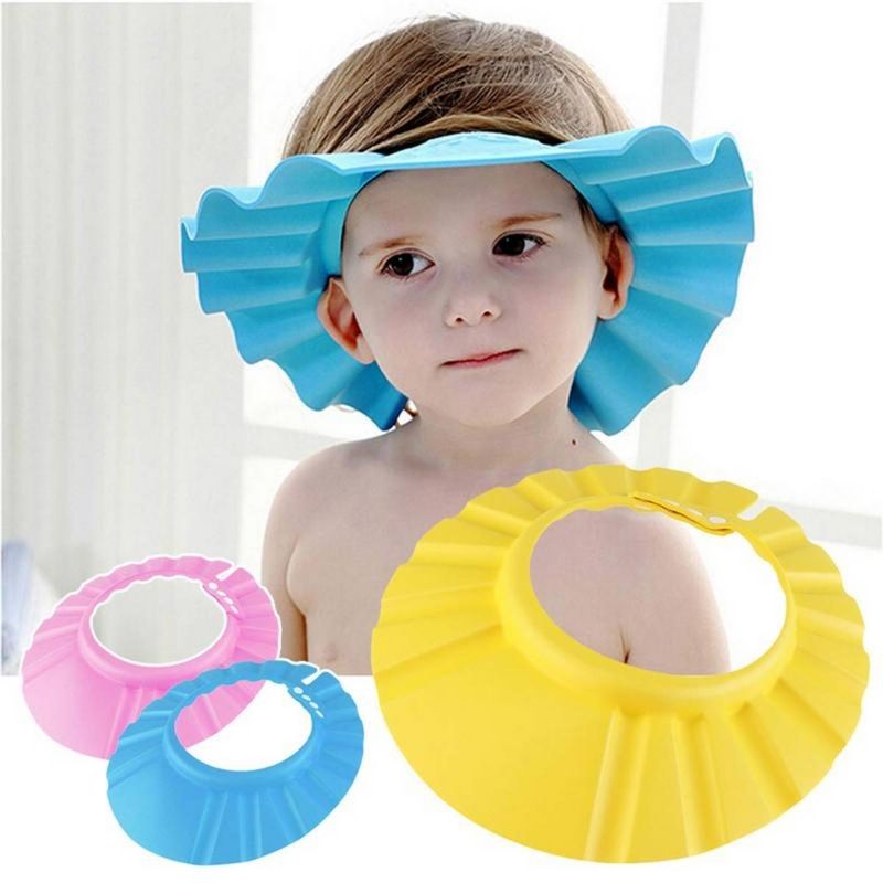 Adjustable Baby Shower Cap With Ear Protector - Oshi.pk - Buy & Sell Online