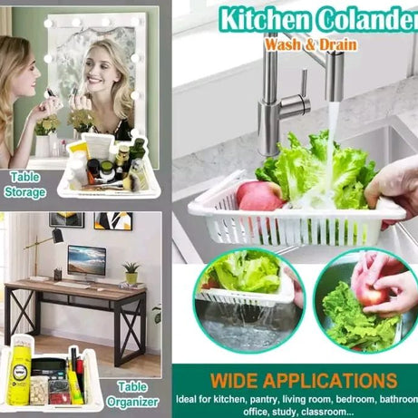 Adjustable Fridge Storage Basket Expandable Fridge Storage Rack Plastic Fridge Space Saver Food Organizer Tray Refrigerator Pull-out Drawers - Oshi.pk - Buy & Sell Online