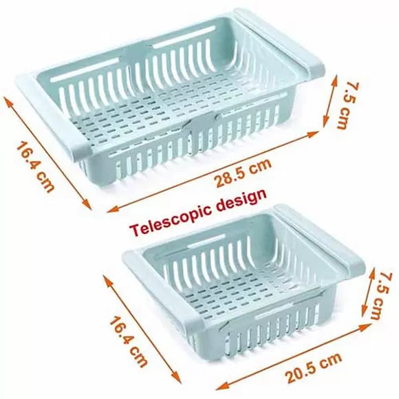 Adjustable Fridge Storage Basket (Pack of 2) - Oshi.pk - Buy & Sell Online