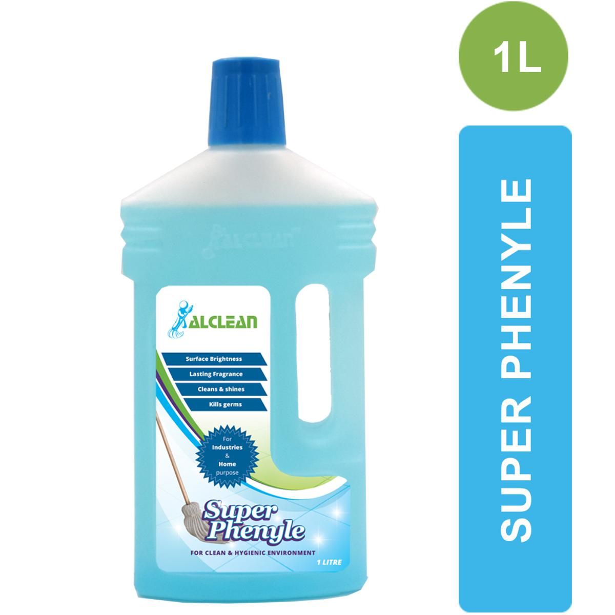 AlClean Super Phenyle Antibacterial Phenyl Detergent Cleans and Shines Lasting Fragnance Surface CLeaner for Home and Industrial Liquid 1000ml - Oshi.pk - Buy & Sell Online