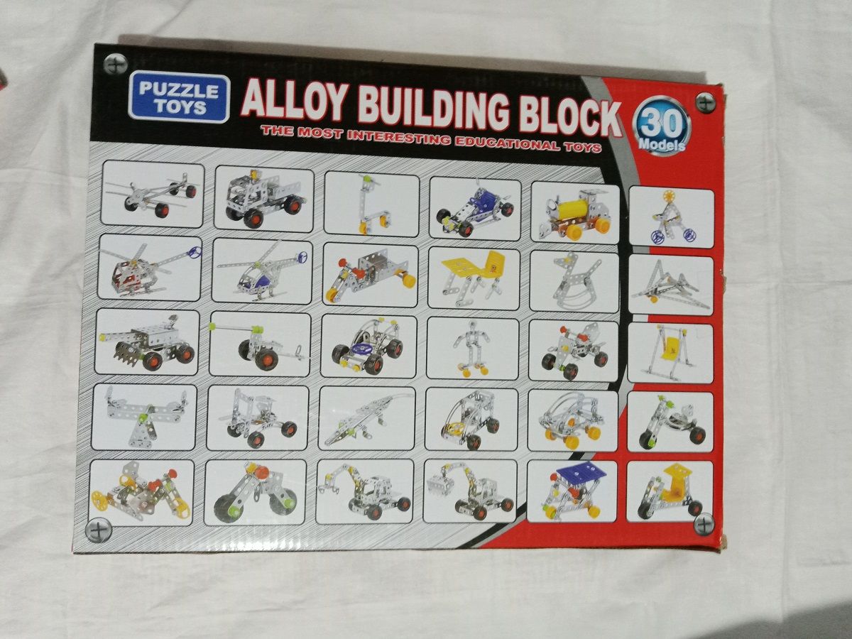 Alloy Building Blocks - 30 Models - 242 pcs- Bigger sized tools Puzzle Toy - Oshi.pk - Buy & Sell Online
