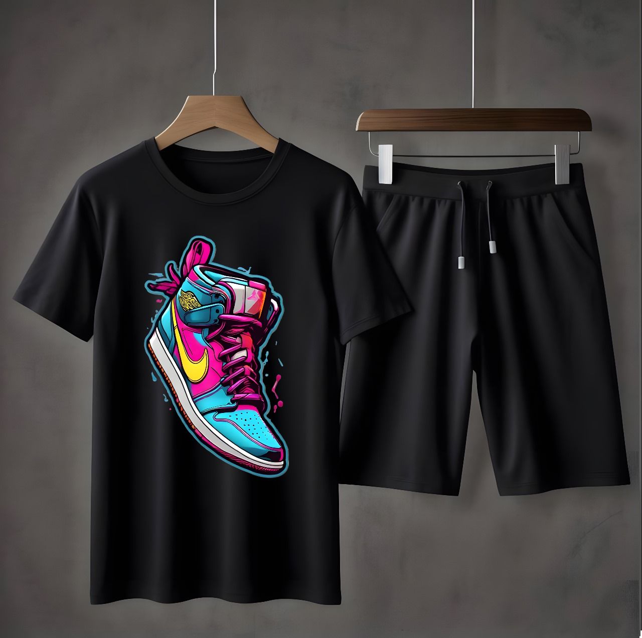 Amazing And New Tracksuit For Men N Boys Gangster Beytubeatz Printed Cotton Half Sleeves O Neck Trendy T Shirt And Short For Summer wear - Oshi.pk - Buy & Sell Online