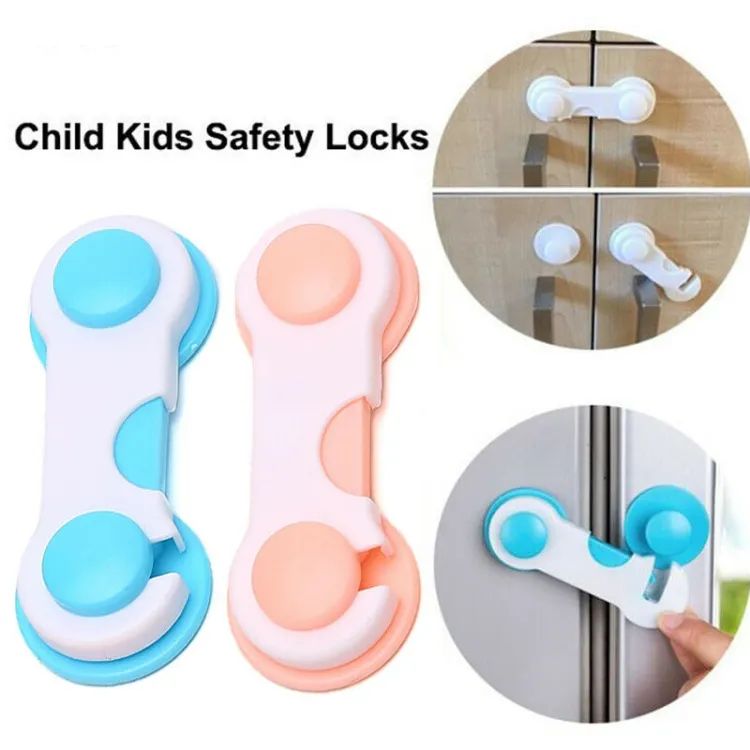 Pack Of 2 Child Baby Safety Locks Drawer Cabinets Fridge Locks Furniture Blockers Doors Baby Safety Lock Security Toddler Safety - Oshi.pk - Buy & Sell Online