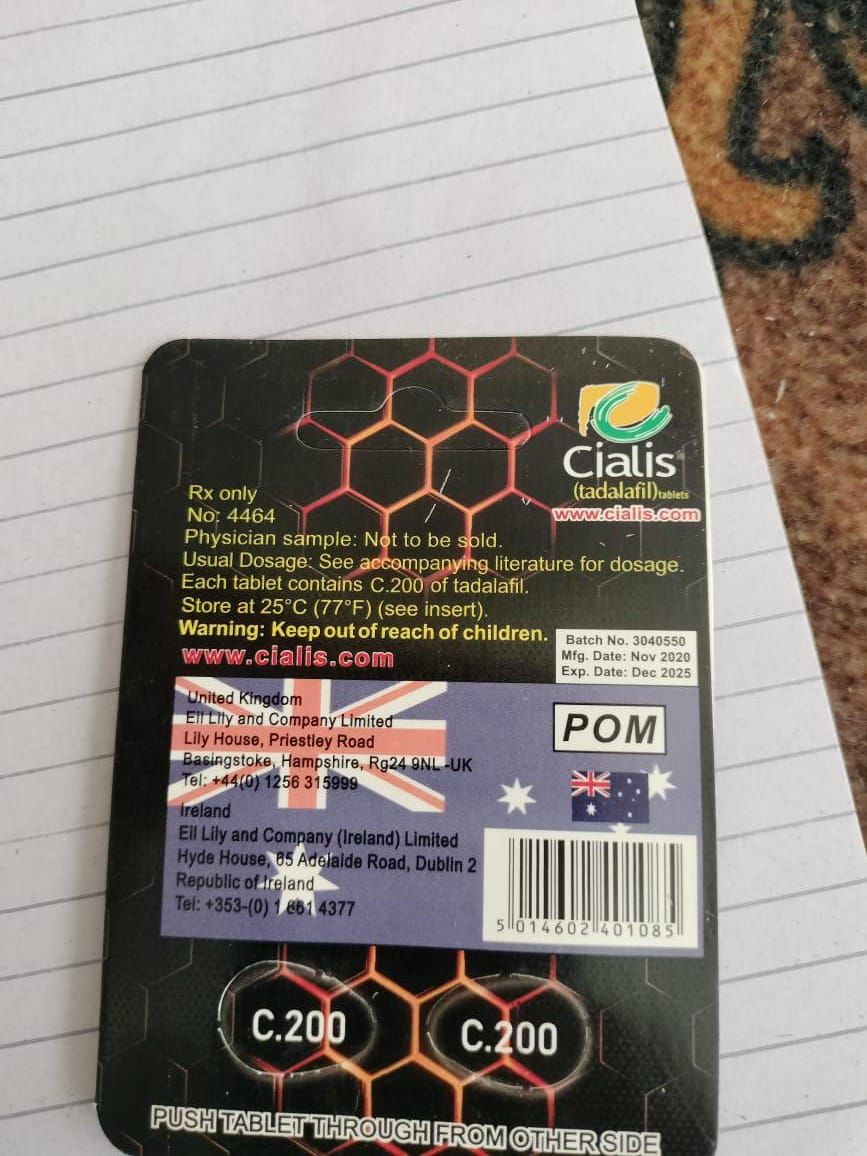 Authentic Cialis C200 Black 2 Tablets Card Made In UK - Oshi.pk - Buy & Sell Online