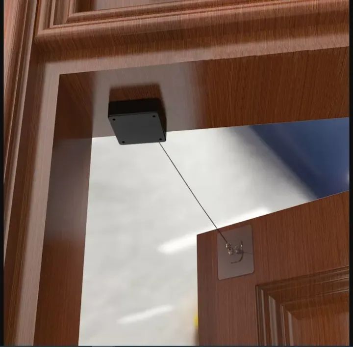 Automatic Door Closer Closing Sliding Latch No Punching Automatic Door Lock Sliding Doors Stickers - Oshi.pk - Buy & Sell Online