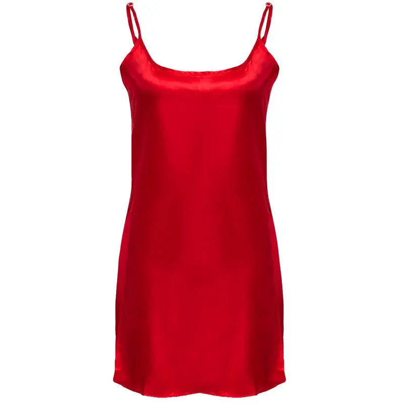 New and Stylish Solid Satin Chemise with Belt (CHE-01) - Oshi.pk - Buy & Sell Online