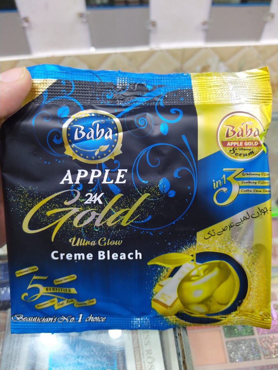 Baba Apple 24K Gold Ultra Glow Creme Bleach Sachet - Oshi.pk - Buy & Sell Online
